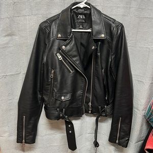 Faux Leather Motorcycle Jacket